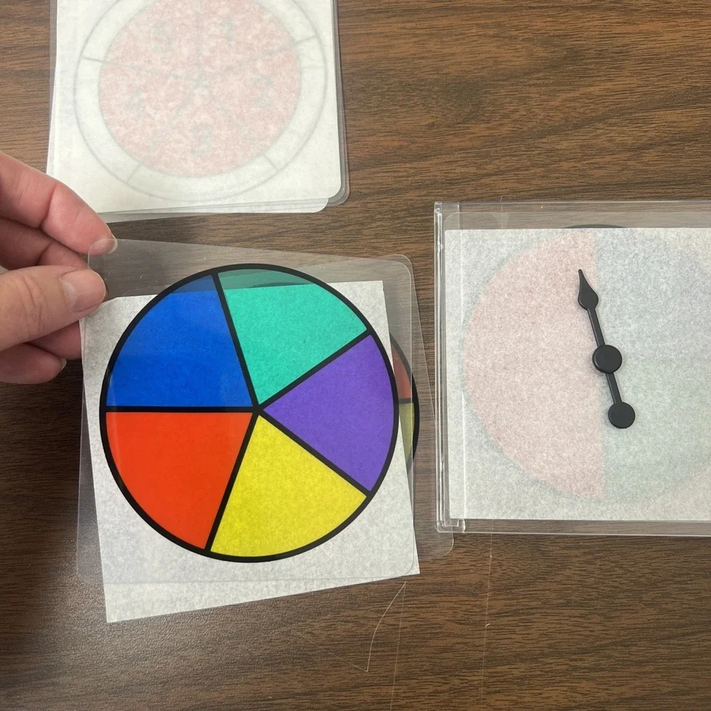 ETA spinners‎ For Overhead Projector Set ETA 4010 Set Of 6 Templates CUISENAIRE
